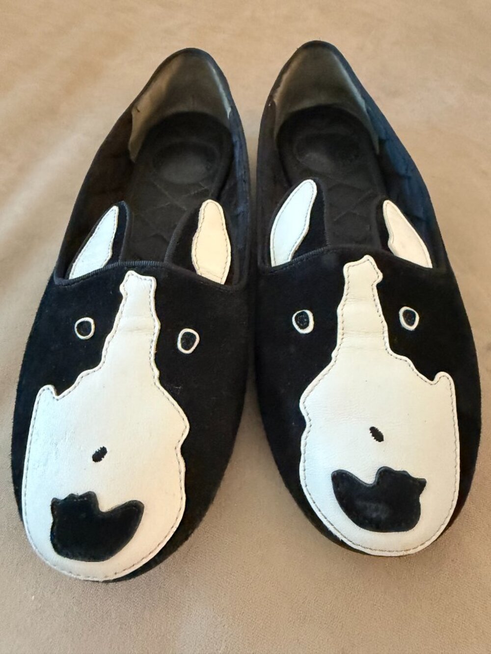 Marc by Marc Jacobs Friends of Mine Dog Loafers Black Suede - Picture 5 of 7